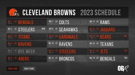 cleveland browns 2023 schedule